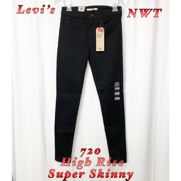 Levi's Denim - NWT-Levi’s Black 720 High Rise Super Skinny 6 / 28